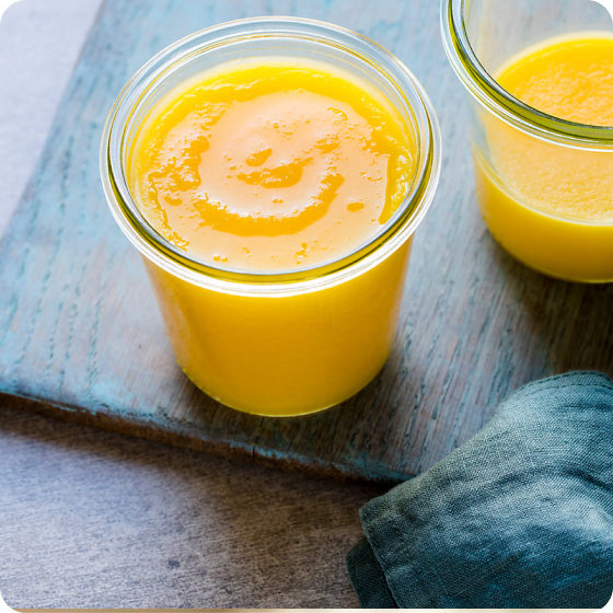 Bright Orange Mango Drink