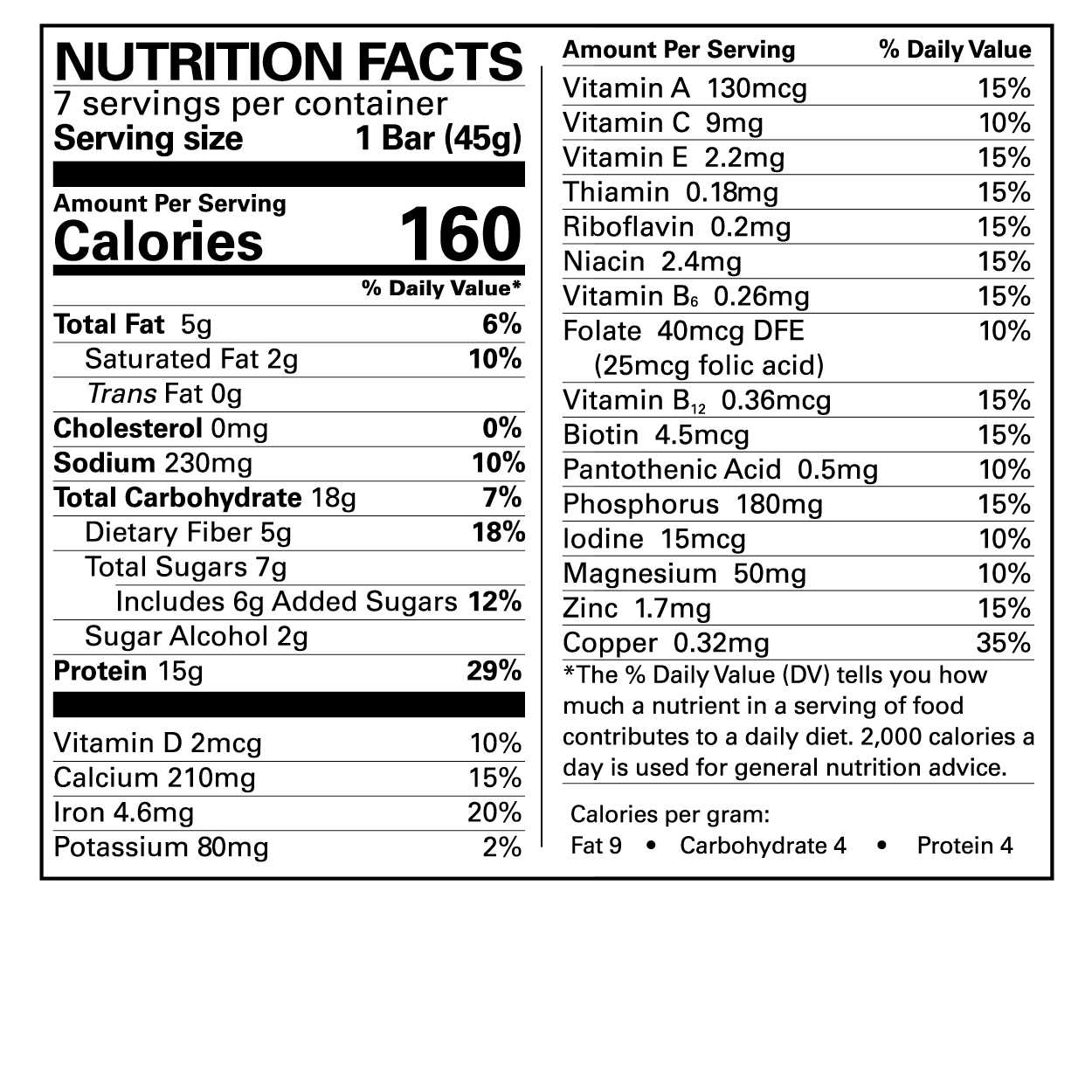 Peanut Butter Crunch Bar