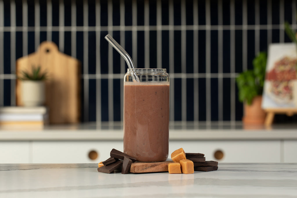 Chocolate Caramel Swirl Pudding & Shake