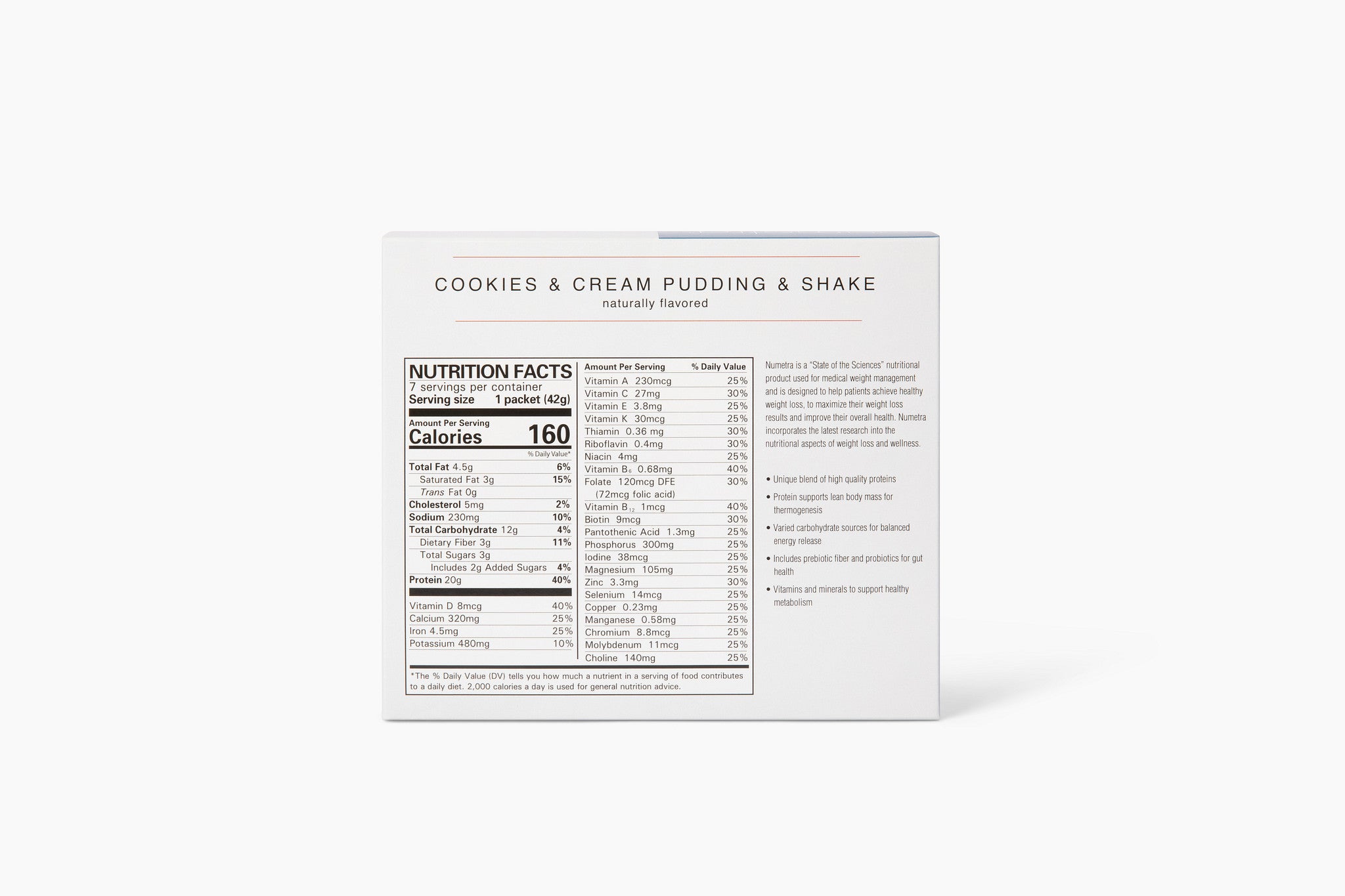 Cookies & Cream  Pudding & Shake